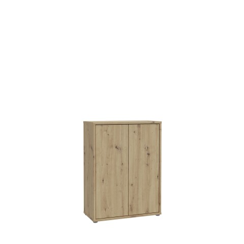 Schuhkommode >ALICE SPRINGS< 4 Böden, push to open, Artisan Eiche Dekor - 74,5x99,1x34,9cm (BxHxT)