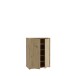 Schuhkommode >ALICE SPRINGS< 4 Böden, push to open, Artisan Eiche Dekor - 74,5x99,1x34,9cm (BxHxT)