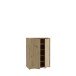 Schuhkommode >ALICE SPRINGS< 4 Böden, push to open, Artisan Eiche Dekor - 74,5x99,1x34,9cm (BxHxT)