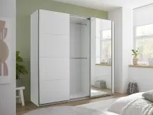 Schwebetürenschrank >Carano< Weiß /...
