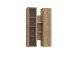 Hängeschrank >BREATHTAKER< Vitrine, Mauvella Eiche Dekor / Sand - 84,2x134,6x33,9cm (BxHxT)