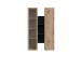 Hängevitrine >BREATHTAKER< 2 Türen, Artisan - Cabezone Eiche Dekor - 84,2x134,6x33,9 (BxHxT)