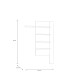 Wandregal >BREATHTAKER< 4 Böden, Terrakotta / Mauvella Eiche Dekor - 132,5x190x21,9 (BxHxT)