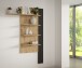 Wandregal >BREATHTAKER< 4 Böden, Cabezone - Artisan Eiche Dekor - 132,5x190x21,9cm (BxHxT)