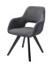 Schalenstuhl >ASELLA< in anthrazit, Stoffmix Fantasy/ Arizona - 56x86x64 (BxHxT)