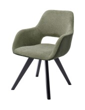 Schalenstuhl >ASELLA< in Oliv, Stoffmix Fantasy/...
