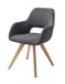 Schalenstuhl >ASELLA< in anthrazit, Stoffmix Fantasy/ Arizona - 56x86x64 (BxHxT)