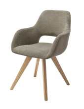 Schalenstuhl >ASELLA< in cappuccino - 56x86x64 (BxHxT)
