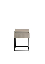Nachtkommode >Marle< 1 Schublade, Farbe Kaschmir, Holzwerkstoff - 40x52x38,5cm (BxHxT)