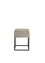 Nachtkommode >Marle< 1 Schublade, Farbe Kaschmir, Holzwerkstoff - 40x52x38,5cm (BxHxT)