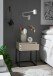 Nachtkommode >Marle< 1 Schublade, Farbe Kaschmir, Holzwerkstoff - 40x52x38,5cm (BxHxT)