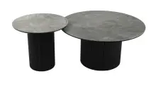 Couchtisch >2302< (2er Set) Ø 80 cm /...