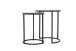 Beistelltisch >1127< (2er Set) in Silber / Gold, Aluminiumguss - 54x45cm (HxD)