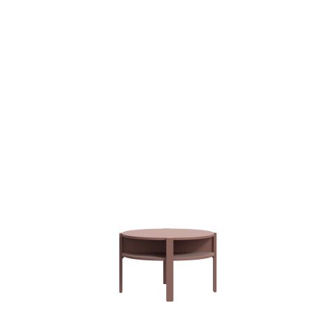 Couchtisch >BREATHTAKER< mit Ablage, 4 Fächer, Terrakottafarbig - 45,5x74,7cm (HxD)
