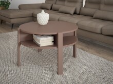 Couchtisch >BREATHTAKER< mit Ablage, 4 Fächer, Terrakottafarbig - 45,5x74,7cm (HxD)
