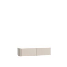 Hängeschrank >BREATHTAKER< 2 Klappen, 2 Fächer, Sandfarbig - 128,6x30,1x34cm (BxHxT)