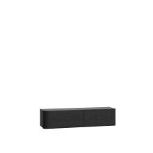 Hängeschrank >BREATHTAKER< 2 Klappen, 2 Fächer, in Cabezone Eiche - 128,6x30,1x34cm (BxHxT)