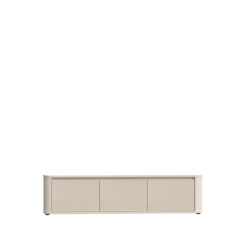 Lowboard >BREATHTAKER< 3 Türen, in Sandfarbig - 168x41,5x41,3cm (BxHxT)
