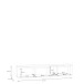 Lowboard >BREATHTAKER< 3 Klappen, terrakottafarbig / Eiche Dekor - 215x41,5x41,3 (BxHxT)