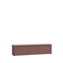 Lowboard >BREATHTAKER< 3 Türen, soft-close, terrakottafarbig - 168x41,5x41,3cm (BxHxT)