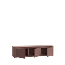 Lowboard >BREATHTAKER< 3 Türen, soft-close, terrakottafarbig - 168x41,5x41,3cm (BxHxT)