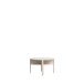 Couchtisch >BREATHTAKER< rund, 4 Fächer, Ablage, sandfarbig - 45,5x74,4cm (HxD)