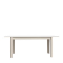 Kulissen-Esstisch >BREATHTAKER< ausziehbar bis 206,6cm, sandfarbig - 160/206,6x72,7x90,4cm (BxHxT)