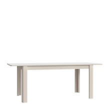 Kulissen-Esstisch >BREATHTAKER< ausziehbar bis 206,6cm, sandfarbig - 160/206,6x72,7x90,4cm (BxHxT)