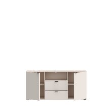 TV-Schrank >GANYMEDE< 2 Türem, 2 Schübe, sandfarbig - 129,8x63,1x41,3cm (BxHxT)
