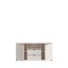 TV-Schrank >GANYMEDE< 2 Türem, 2 Schübe, sandfarbig - 129,8x63,1x41,3cm (BxHxT)