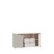 TV-Schrank >GANYMEDE< 2 Türem, 2 Schübe, sandfarbig - 129,8x63,1x41,3cm (BxHxT)