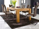 Esszimmerstuhl >Yanielle I< (4er Set) in Braun aus Metall - 43x100x57cm (BxHxT)
