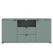 TV-Schrank >GANYMEDE< 2 Türen, 2 Schübe, 1 Fach, salbeifarbig - 129,8x63,1x41,3cm (BxHxT)