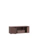 Lowboard >GANYMEDE< 2 Türen, Schublade, Fach, terrakottafarbig - 129,8x43,9x41,3cm (BxHxT)