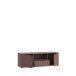 Lowboard >GANYMEDE< 2 Türen, Schublade, Fach, terrakottafarbig - 129,8x43,9x41,3cm (BxHxT)