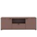 Lowboard >GANYMEDE< 2 Türen, Schublade, Fach, terrakottafarbig - 129,8x43,9x41,3cm (BxHxT)