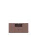 TV-Schrank >GANYMEDE< 2 Türen, 2 Schübe, Fach, terrakottafarbig - 129,8x63,1x41,3cm (BxHxT)