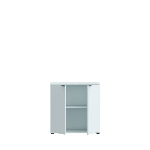 Kommode >GANYMEDE< 2 Türen, 1 Boden, in Secret grey - 80,1x82,3x34,1cm (BxHxT)