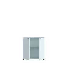 Kommode >GANYMEDE< 2 Türen, 1 Boden, in Secret grey - 80,1x82,3x34,1cm (BxHxT)