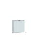 Kommode >GANYMEDE< 2 Türen, 1 Boden, in Secret grey - 80,1x82,3x34,1cm (BxHxT)