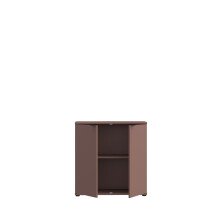 Kommode >GANYMEDE< 2 Türen, 1 Boden, terrakottafarbig - 80,1x82,3x34,1cm (BxHxT)