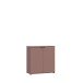 Kommode >GANYMEDE< 2 Türen, 1 Boden, terrakottafarbig - 80,1x82,3x34,1cm (BxHxT)