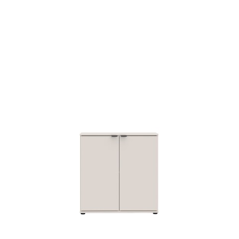 Kommode >GANYMEDE< 2 Türen, 1 Boden, in sandfarbig - 80,1x82,3x34,1cm (BxHxT)