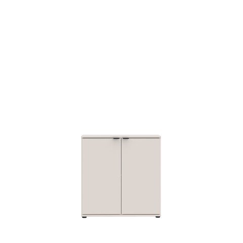 Kommode >GANYMEDE< 2 Türen, 1 Boden, in sandfarbig - 80,1x82,3x34,1cm (BxHxT)