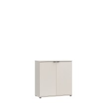 Kommode >GANYMEDE< 2 Türen, 1 Boden, in sandfarbig - 80,1x82,3x34,1cm (BxHxT)