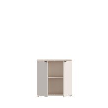 Kommode >GANYMEDE< 2 Türen, 1 Boden, in sandfarbig - 80,1x82,3x34,1cm (BxHxT)