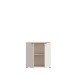 Kommode >GANYMEDE< 2 Türen, 1 Boden, in sandfarbig - 80,1x82,3x34,1cm (BxHxT)