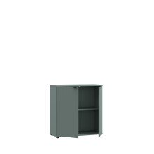 Kommode >GANYMEDE< 2 Türen, 1 Boden, in Salbei - 80,1x82,3x34,1cm (BxHxT)