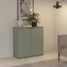Kommode >GANYMEDE< 2 Türen, 1 Boden, in Salbei - 80,1x82,3x34,1cm (BxHxT)