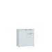 Kommode >GANYMEDE< 2 Türen, 1 Schub, Secret grey - 80,1x82,3x34,1cm (BxHxT)